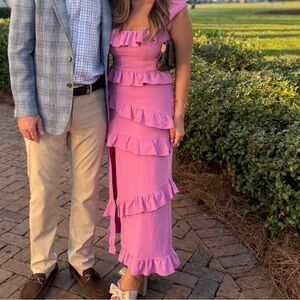 Show Me Your MuMu Lavender Ruffle Greta Dres